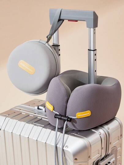 Memory Foam Shaped Neck Pillow, Travel Kussen Head Support, Airplane Sleep Chin Cushion, Portable view 4