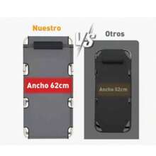 Esta cama plegable ajustable, cama plegable portátil y silla plegable se puede usar tanto para sentarse como para dormir. Soporta hasta 180 kg y mide 180 x 62 x 29 cm. Se abre en 10 segundos e incluye un cojín ligero de algodón perlado. Tiene cinco posiciones ajustables y se pliega fácilmente para un almacenamiento compacto. Es fácil de usar y transportar. Disponible en gris, es perfecta para relajarse en casa, junto a la piscina, en vacaciones en la playa o de camping. - Gris - Ver 6