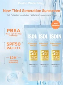 ISDIN 3rd Generation Aqua-Sensation Lightweight Facial Sunscreen Lotion - 藍色經典款-12ml*3 - 查看 3