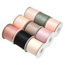 10 Meters Velvet Ribbon Handmade Wedding Party Decoration Ribbon For Gift Wrapping DIY Hair Bowknot Material - Apricot - View 6