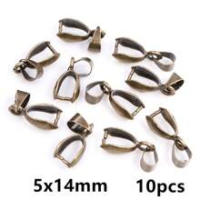 10-50pcs Pendants Clasps Clips Pinch Bails Connectors Charm Bail Beads Connector DIY Jewelry Making Accessories Findings