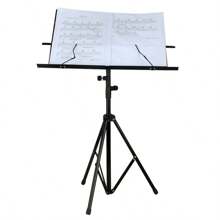 Foldable Music Sheet Tripod Stand Stainless Steel Desktop Music Stand Adjustable Holder With Bag Musical Instrument Accessories - Blue - View 3
