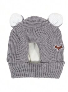 1 件装安静狗耳罩，噪音防护，宠物耳罩，针织帽，缓解焦虑，温暖冬季耳罩，适合中大型犬宠物头饰 - 彩色 - 查看 13