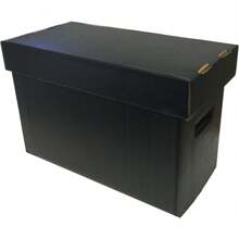 (5) Max Pro SHORT Colored Comic Storage Box - Holds 150-175 Comic Books - BLACK - 1 - 查看 1