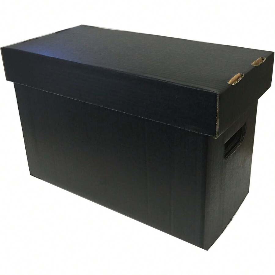 (5) Max Pro SHORT Colored Comic Storage Box - Holds 150-175 Comic Books - BLACK - 1 - 查看 1