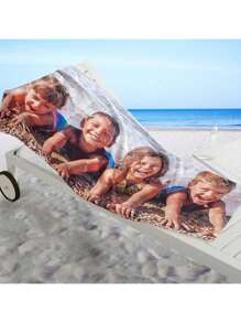 Customized Beach Towel With Personal Photo, Personalized Beach Towel, Customized Beach Towel, Customized Bath Towel, Personalized Towel, Photo Beach Towel Customized Summer Holiday Bathroom Decor,Multi-Functional, Ornamental,Reusable,Exquisite,Stylish,High-Quality,Colorful,Modern,Custom,Personalized,Unique,Ideal Gifts For Him,Ideal Gifts For Her,Boyfriend,Dad,Girlfriend,Mom,Family,Friends,Tea Room,Home,Garden,Office,For Anniversaries,For Valentine's Day,For Mother's Day,For Birthdays,For Father's Day,For Graduation,For Weddings,For Housewarming,Home Decor,Home DecorTravel Essentials Travel Accessories Beach Essentials,Vacay Vibes - Multicolor - View 5