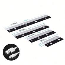 1个/2个智能LED人体感应灯,USB充电式PIR壁灯,超薄猫眼山墙灯条,3种照明模式可调,适用于厨房、衣柜、酒柜、鞋柜、卧室照明