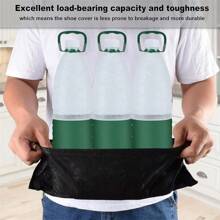 Disposable Boot Shoe Covers 100 Count Foot Booties Shoe Coverings Non Slip Shoe & Boot Covers For Indoor Outdoor Home Workplace - Pink - View 5