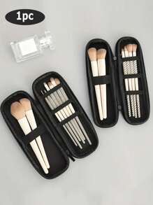 多功能化妆刷收纳袋，便携式旅行刷盒，轻巧收纳化妆刷收纳，适用于假日海滩、浴室收纳、卧室收纳，大容量