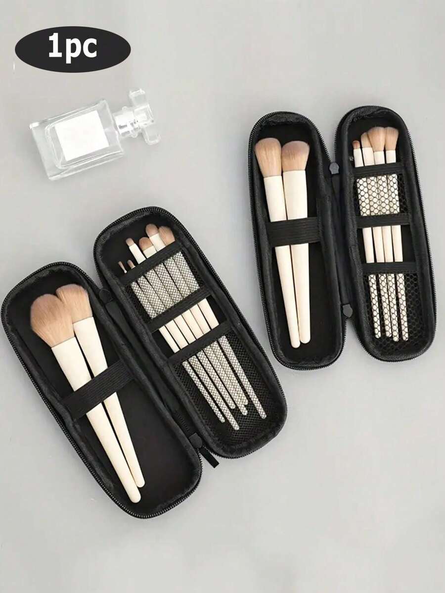 多功能化妆刷收纳袋，便携式旅行刷盒，轻巧收纳化妆刷收纳，适用于假日海滩、浴室收纳、卧室收纳，大容量