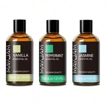1瓶30毫升/1.01液盎司精油，MAYJAM优质精油，适用于香薰机、加湿器、蜡烛和肥皂制作，纯正理疗级精油，可用于家居香氛扩香、护肤、DIY香氛，薰衣草香型
