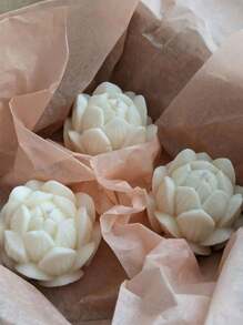 1pc 3D Lotus Flower Shaped Silicone Candle/Soap Making Mold, DIY Handmade Craft Supplies For Candle, Soap, Resin, Wax Melts, Home Decor, Wedding/Party Decoration, Gifts