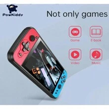 consola de videojuegos portátil Retro X16, 64G, 13000 juegos clásicos integrados, 6,5 pulgadas - Negro - Ver 2