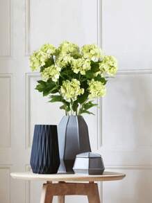 5Pcs Hydrangea Artificial Flowers, 26.37 Inches Faux Hydrangea Flowers With Stems, Real Touch Flowers Plastic Flowers Fake Hydrangeas For Indoor Outdoor Wedding Table Centerpieces Home Decor - 綠色 - 查看 10