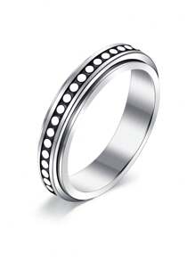 CIZME 1pc/Set Anxiety Ring For Women Fidget Anxiety Rings For Anxiety Rotatable Spinner Rings For Anxiety Stress Relieving Anxiety Rings Spinner Women Stress Roller Rings Anxiety Spinner Ring Size 6-10 - Multicolor - View 37