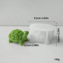 DIY 设计多肉植物龟硅胶模具 1 个 - 白色 - 查看 4