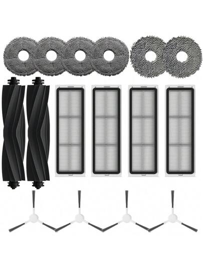 Pack Of 16 Accessories Dreame L10s/ L10 Ultra/ Prime/ X20+ Robot Stofzuiger Cleaner Replacement Parts Accessory Set Mop Pads Main Brushes Filters Side Brush