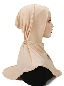 1pc Women's Elastic Band Muslim Headscarf - Instant Hijab - Multicolor - View 16