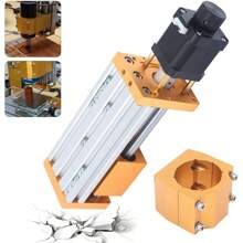 SHZICMY CNC3018plus Metal CNC Z Axis Travel With Stepper Motor, 52mm Diameter Aluminum Slide Rail For Engraving Machine - Yellow - View 3