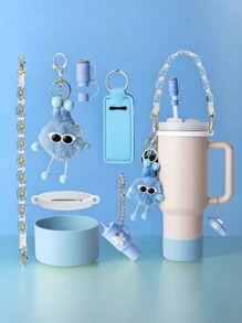 Zestaw akcesoriów do kubków 1 szt. Kompatybilny z kubkiem 30 uncji 40 uncji Zawiera 1 szt. Pasek na uchwyt butelki z wodą 1 szt. Osłona na słomkę Siliocne 1 szt. Osłona na kubek Siliocne 2 szt. Akcesoria do zawieszek, artykuły szkolne