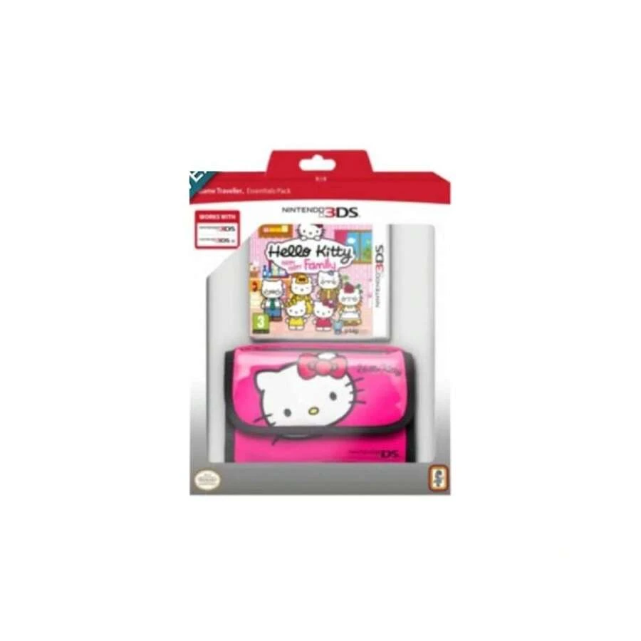 Hello Kitty: Happy Happy Family + Game Traveller Pack Game For Nintendo 3DS Console [PAL SPAIN] - Multicolor - View 1