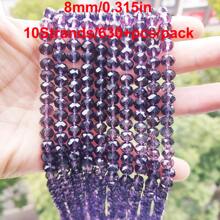 Al por mayor 10 hebras/630+ piezas Cuentas de vidrio brillantes de 8 mm/Cuentas para vacaciones/Cuentas de cristal estilo austríaco/Cuentas de vidrio facetadas/Cuentas de vidrio de forma redonda de colores para hacer pulseras/collares/tobillos/aretes/joyería/Abalorios sueltos DIY/Cuentas espaciadoras de cristal/Decoración de boda/Decoración de árbol de Navidad/Decoración de vacaciones/Decoración de habitación - Multicolor - Ver 18