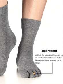 5 Paar Herren Zehentrenner Knöchel-Socken, atmungsaktiv feuchtigkeitsableitend, geeignet für Zuhause und Outdoor Sport