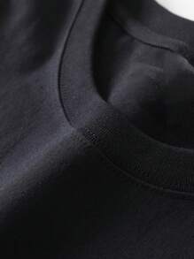 Coffee Swing Cute Capybara 100% Cotton Crew Neck T-Shirt-Perfect For Animal Lovers Plus Size Cotton Casual Soft Comfy  T-Shirt For Women - Black - View 3