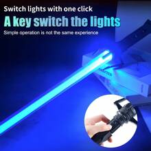 决斗光剑玩具，多种颜色可选，2 个可连接在一起，适合青少年和成人，非常适合角色扮演和礼物（1 个需要 3 节 AAA 电池） - 彩色 - 查看 5