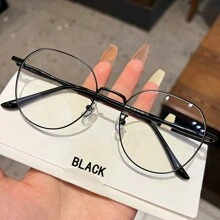 1 szt. Bardzo atrakcyjne damskie okulary do monitora z okrągłą twarzą i przezroczystymi soczewkami, odpowiednie do komputerów, czytania, gier, telewizji i telefonów komórkowych - kawa mleczna - Zobacz 15