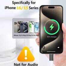 Lightning To Type-C Adapter, Compatible With IPhone 16 Pro Max/16 Pro/16 Plus/16, IPhone 15 Pro Max/15 Pro/15 Plus/15, (No Data/Audio Transfer, Charging Only) - Multicolor - View 7