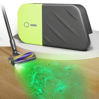Vacuum-Cleaner-Dust-Display-Light, Green Light Attachment Suitable For D*Son Sh*Rk B*Ssell, Reveal Dog Fur Cat Hair, Upgrade Accessories Universal LED Lamp, USB-C Rechargeable