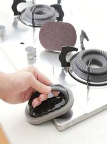 1 Stück schwerer Duty Diamant-Schleifpapier Magie Schwamm Scheuerer mit nicht-elektrischem Kunststoffgriff - ideal für Töpfe, Pfannen, Gewürzmühlen und Messer, Entkalken und Fleckentfernung