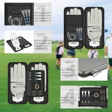 Golf Glove Case Holder With Golf Glove Shaper Protective Golf Accessories Case Bag Hard Case Organizer With Storage Slots For Balls, Tees, Markers, Golf Gifts For Men & Women - 灰色 - 查看 4