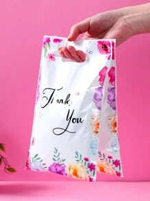 10/25/50Pcs Thank You Gift Bags,Handbags ,Thank You Gift Wrapping Bags Return Gift Bags,Perfect For Thank You Gifts,Holiday Birthday Party Supplies,Thanksgiving Party Gift ﻿