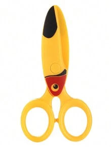 1 件剪刀卡通塑料刀儿童 DIY 纸手工艺术办公室学校学生用刀、鳄鱼巨嘴鸟海豚、返校礼物