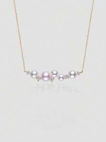 falinne 1pc Versatile Pearl Zirconia Galaxy Pendant, 2025 New S925 Silver High-End Designed Delicate Clavicle Necklace, Ideal Valentine's Day, Birthday Gift For Girlfriend, Women, Weddings