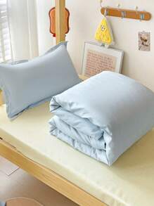 4 Piece Set Dorm/Baby Room/Kids Room Bedding - 1pc Comforter Cover, 1pc Fitted Sheet, 2pcs Pillowcases, Double-Sided Printed Design