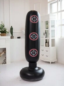 拳击沙袋，充气泰拳拳击沙袋，训练减压拳击架，健身器材 - 彩色 - 查看 12