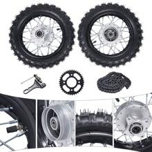 XIANXUS 2.50-10 Front & Rear Tire Rim Wheel Drum Brake Pit Bike For Hon Da CRF50 XR50