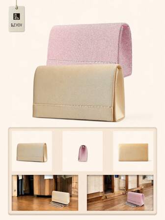 Borse da sera eleganti e alla moda per signora: borse a tracolla, borse da sera, colori uniti semplici, con catene metalliche, clutch con paillettes, alla moda, di alta qualità, lussuose, eleganti; adatte per matrimoni, feste, banchetti, compleanni, balli, vacanze, cene e occasioni speciali.