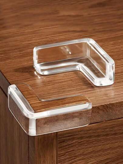 4/8/12 piezas Protectores de esquina de silicona suave, topes anti-colisión para mesas, alféizares de ventanas; almohadillas de cojín transparentes; decoración del hogar, regalos