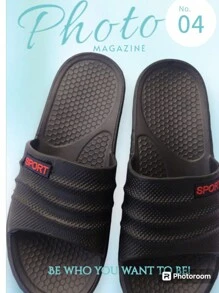 Spot Type Sandals For Men For The Beach. EVA Material - Black - View 2