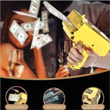 1pc Super Money Gun Toy, Fake Paper Money Spray Gun Toy, Handheld Cash Gun Fake Banknote Dispenser Money Shooting Toy, Halloween Decor,Halloween Party Props,Thanksgiving Gift