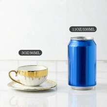 Luxury Style Coffee Cup & Saucer Set, 6/12pcs Vintage Coffee Cup & 6/12pcs Saucer Set, Tea Cup & Saucer Set, Coffee Mug & Saucer Set For Home Office Use, Household Drinkware Set, Kitchen Products - 白色*2套 - 查看 4