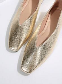 2025 Jesienne damskie płaskie buty wsuwane z kwadratowymi noskami, koreański styl, prosty i elegancki design, odpowiednie do noszenia na co dzień, do pracy, na nieformalne wyjście, randkę, imprezę, dojazd do pracy, do biznesu