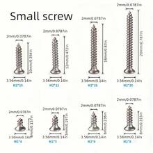 800PCS/Box M2 Self Tapping Screw Kit Cross Drive Flat Head Self Drilling Screw DIY Industrial Screw Thread Fastener - Multicolor - View 3