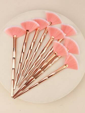 1/3/5/9pcs Soft Fan Brushes For Facial Care - Ideal For Exfoliating Face Masks And Basic Skincare - Includes Makeup Mask Application Brush And Moisturizer Tool,Foundation Brush,Concealer Brush,Blush Brush,Contour Brush,Blush Brush,Bronzer Brush,Powder Brush,Foundation Brush,Blush Brush
