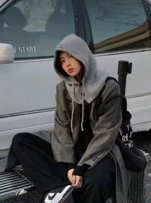 1 件装披肩针织帽冬季保暖弹力柔软护耳针织滑雪帽拉法帽无耳帽