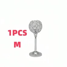 Elegant Metal Crystal Ball Glass Candle Holder With Windproof Glass Cover, Suitable For Restaurant, Living Room, Kitchen, Hotel Room, Show House Aromatherapy Candle Holder. Gold Crystal Candle Holder Home Decor, Candle Holder For Wedding, Candlelight Dinner, Applicable To Various Holidays, Christmas, Valentine's Day (Candles Not Included)